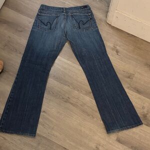 Citizens Of Humanity Dark Blue Flare Jeans